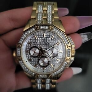 Bulova Gold and Silver Chronograph Watch